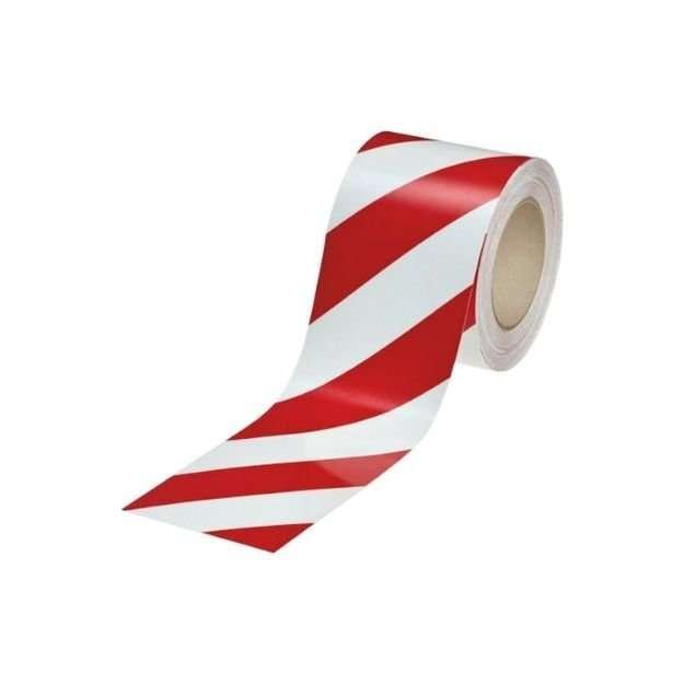Reflective Adhesive Red And White PVC Warning Tape