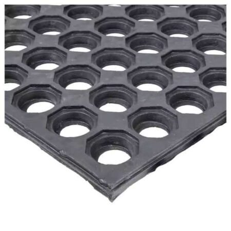 Rubber Black Anti Static, Oil Resistance & Non Slip Rectangular Industrial Floor Mat